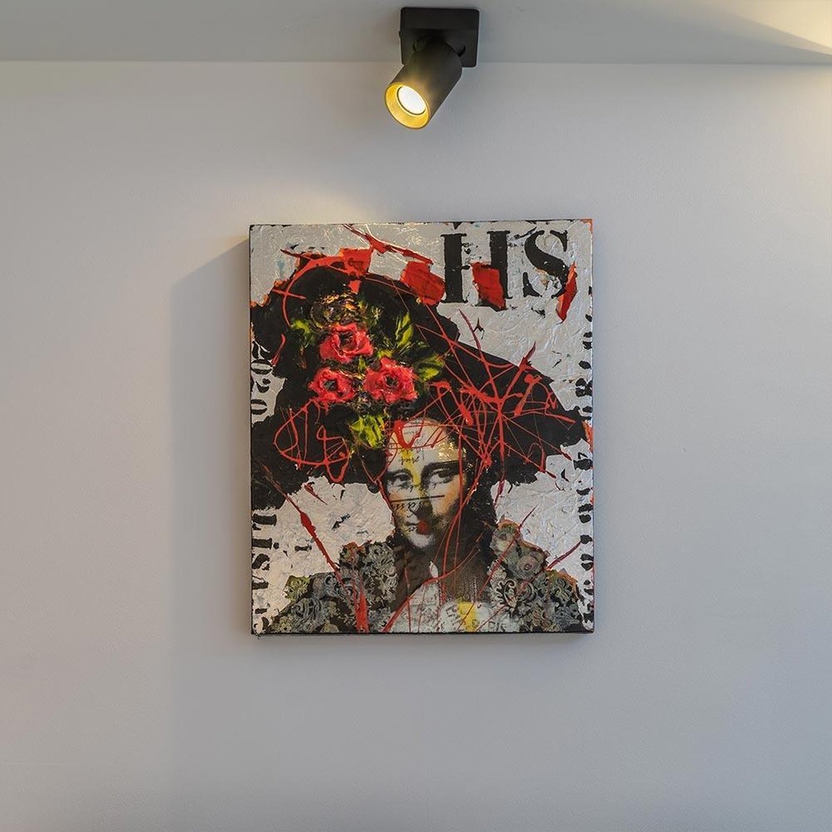 Lamponline Spot Megano 1 Lichts - Zwart