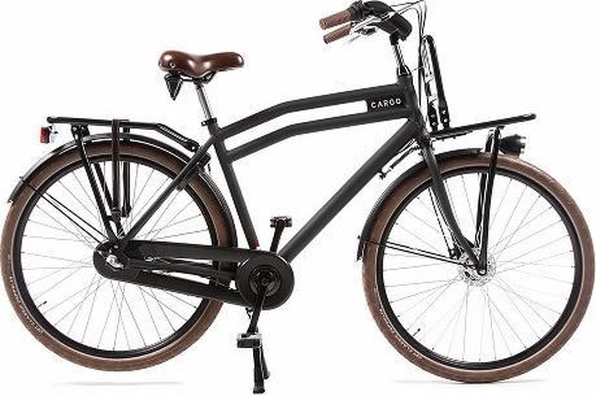 Avalon Transportfiets Heren Cargo 28 Inch 59 Cm Heren 3v Rollerbrake Matzwart
