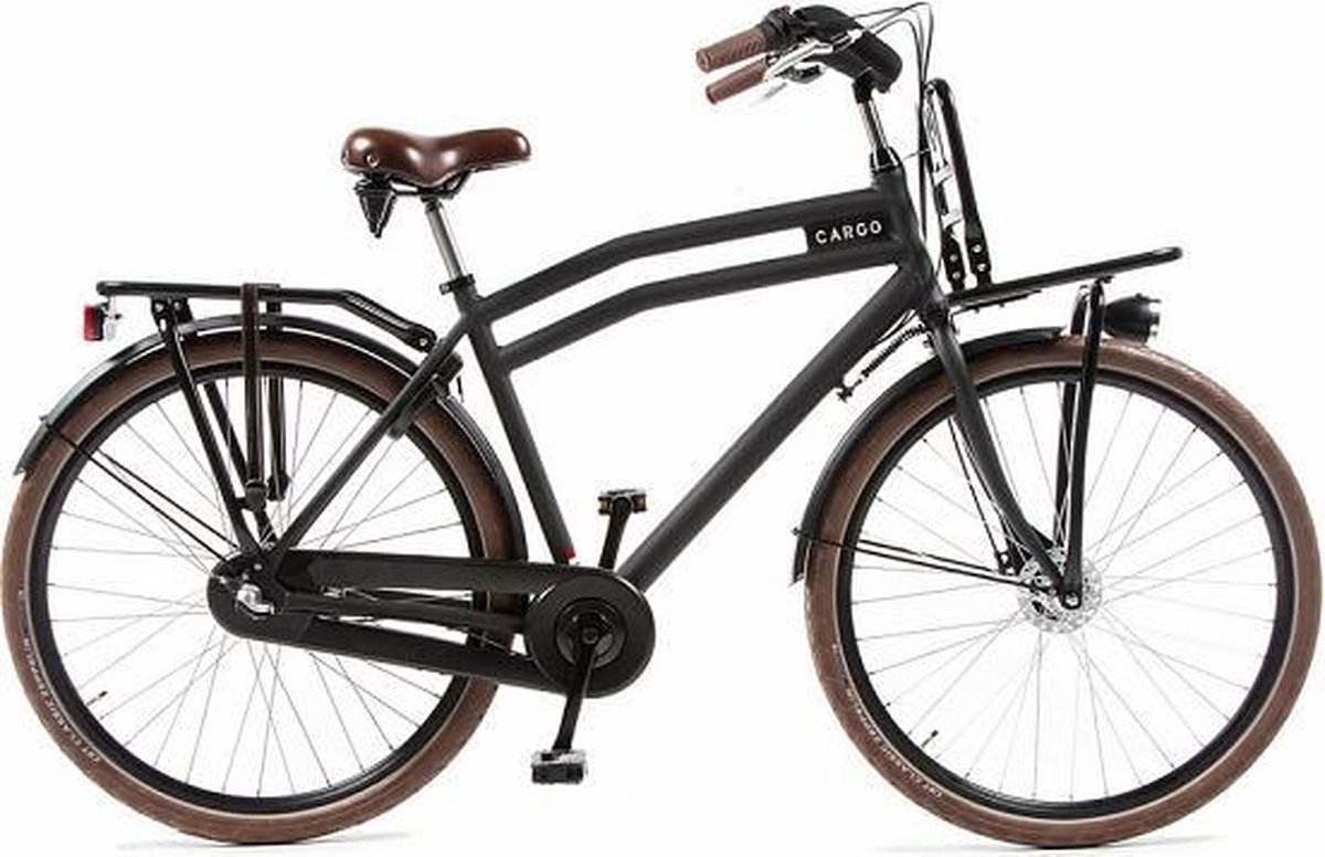 Avalon Transportfiets Heren Cargo 28 Inch 59 Cm Heren 3v Rollerbrake Matzwart