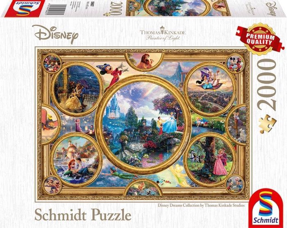 Schmidt Spiele Puzzel Disney Dreams Collection, 2000 Stukjes