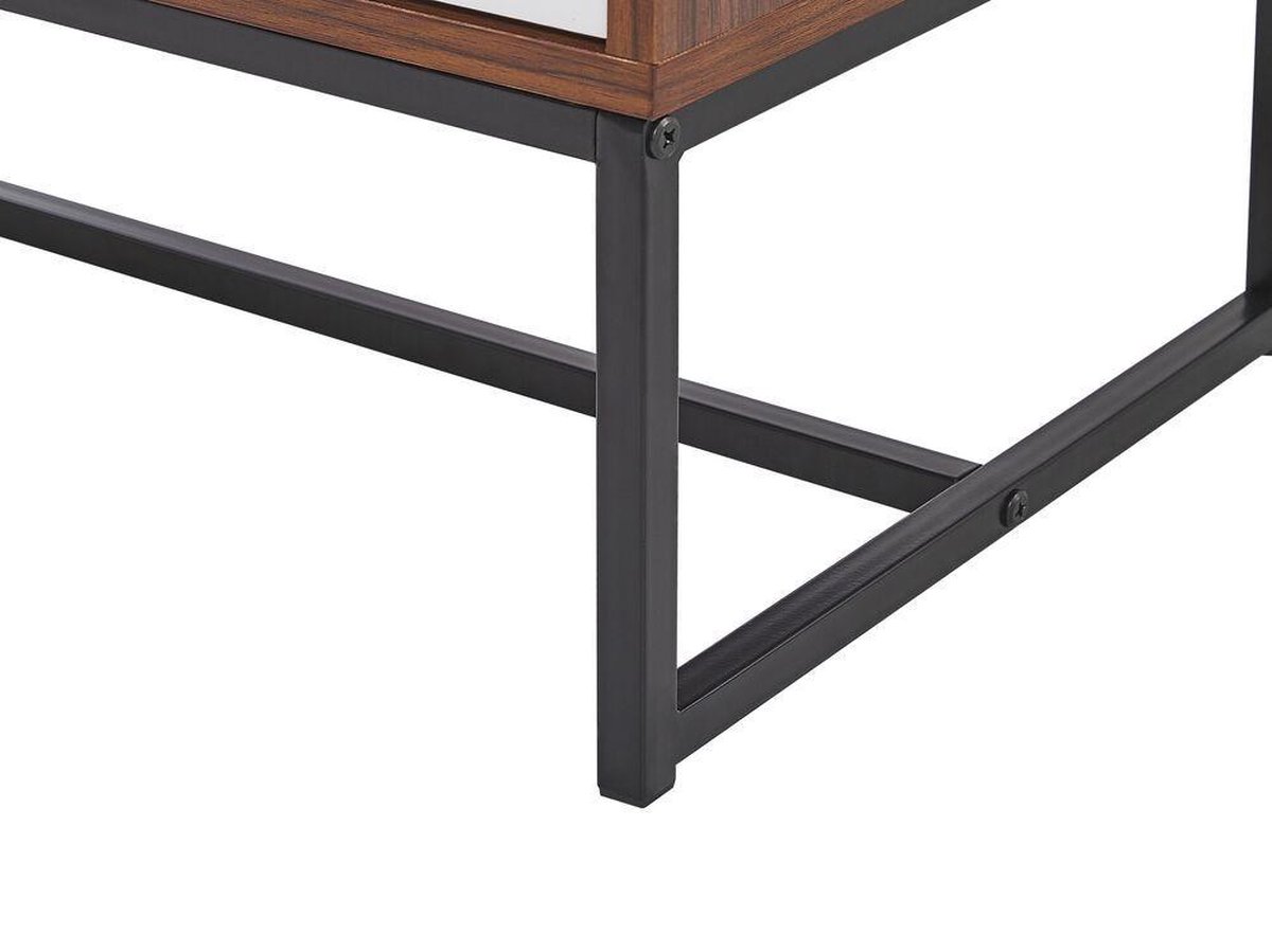 Beliani Nueva - Tv-meubel-donkere Houtkleur-mdf - Bruin
