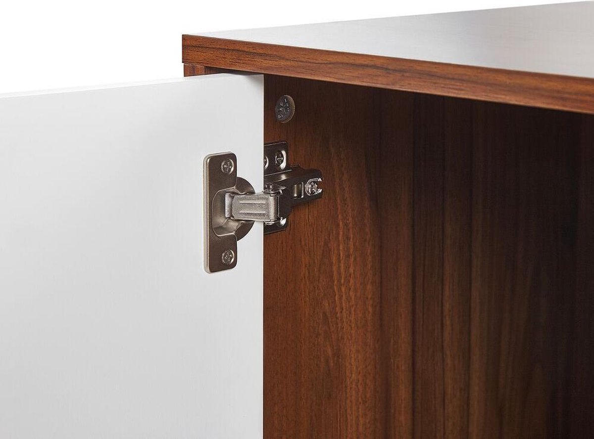Beliani Nueva - Tv-meubel-donkere Houtkleur-mdf - Bruin