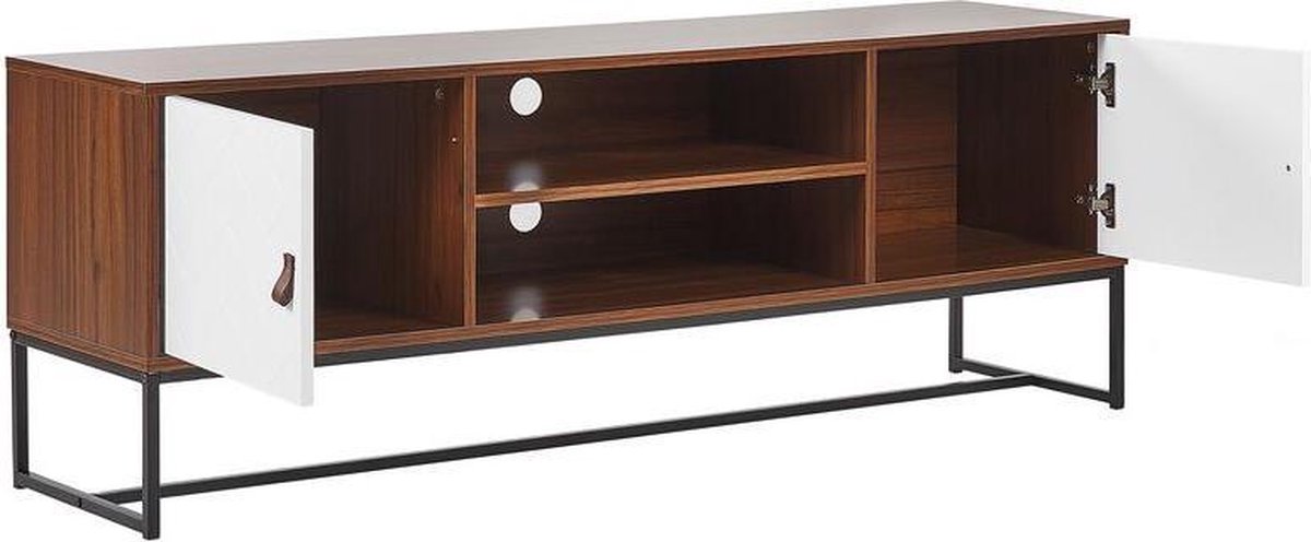 Beliani Nueva - Tv-meubel-donkere Houtkleur-mdf - Bruin