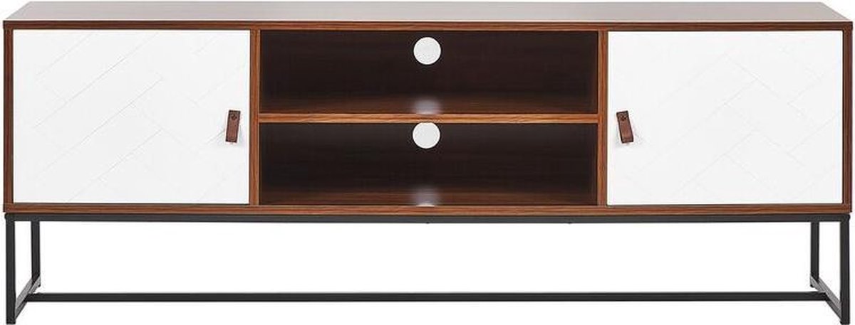 Beliani Nueva - Tv-meubel-donkere Houtkleur-mdf - Bruin