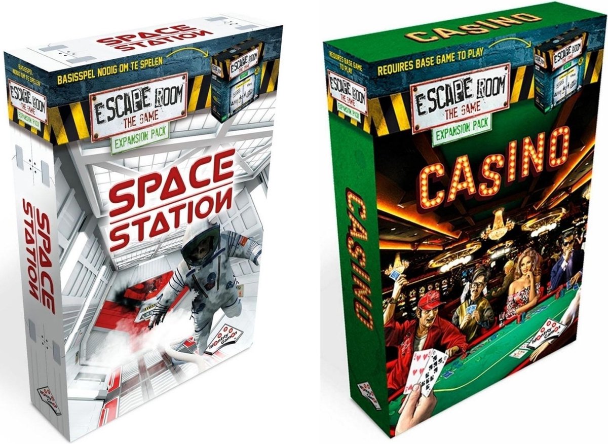 Identity Games Escape Room Uitbreidingsbundel - 2 Stuks - Uitbreiding Space Station & Uitbreiding Casino
