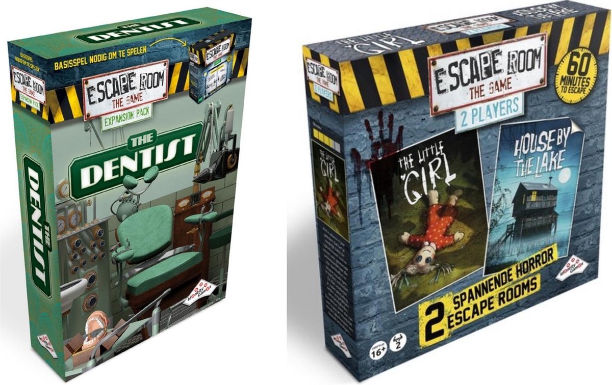 Identity Games Escape Room Uitbreidingsbundel - 2 Stuks - Uitbreiding The Dentist & Uitbreiding 2 Player Horror