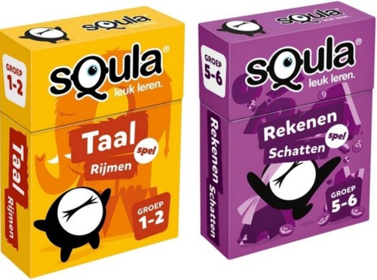 Spellenbundel - Squla - 2 Stuks - Groep 1-2 & 5-6 - Taal & Rekenen