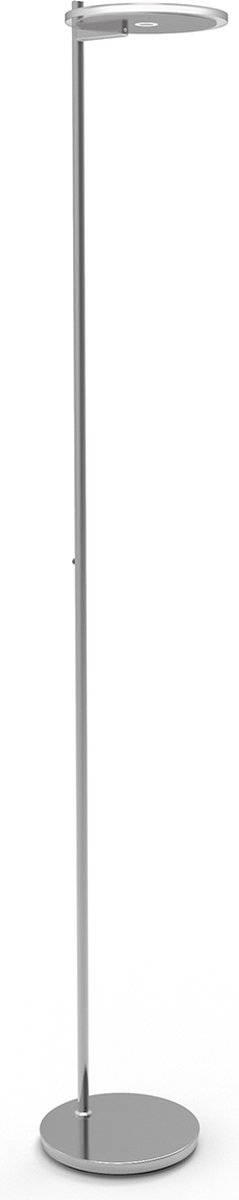 Steinhauer Turound Staande Lamp Uplight Staal Met Transparant Glas - Silver