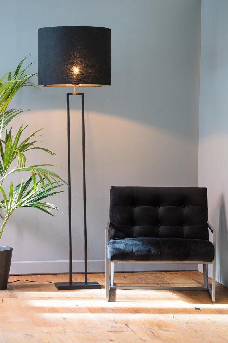 Light & Living Shiva Vloerlamp - Zwart