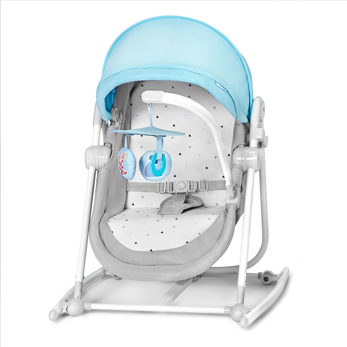 Kinderkraft - 5-in-1 - Baby Wieg - Wipstoeltjes - Unimo - Up - Blauw