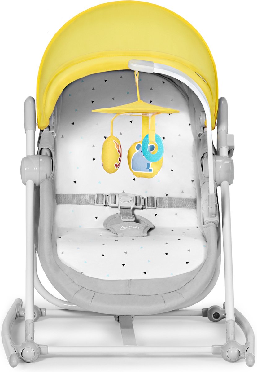 Kinderkraft - 5-in-1 - Baby Wieg - Wipstoeltjes - Unimo - Up - Geel