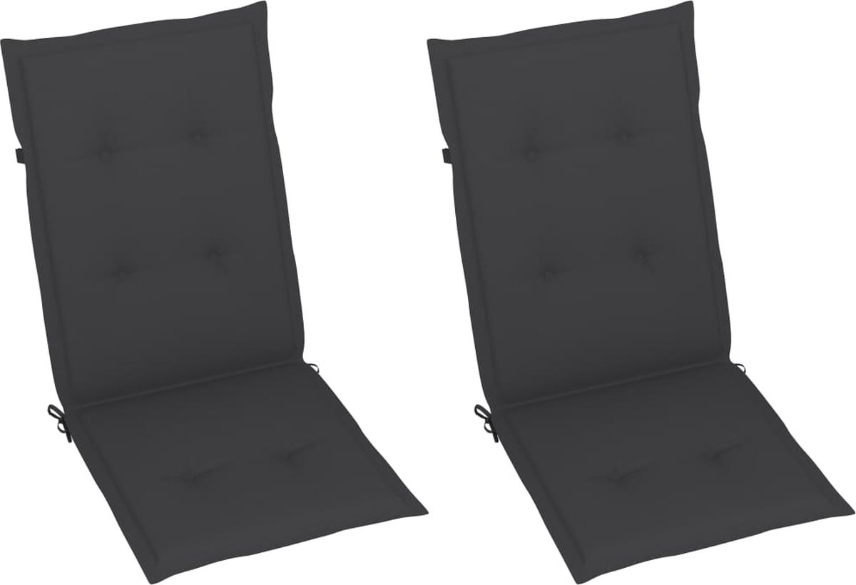 Vidaxl Schommelstoel Met Kussens Massief Acaciahout - Bruin