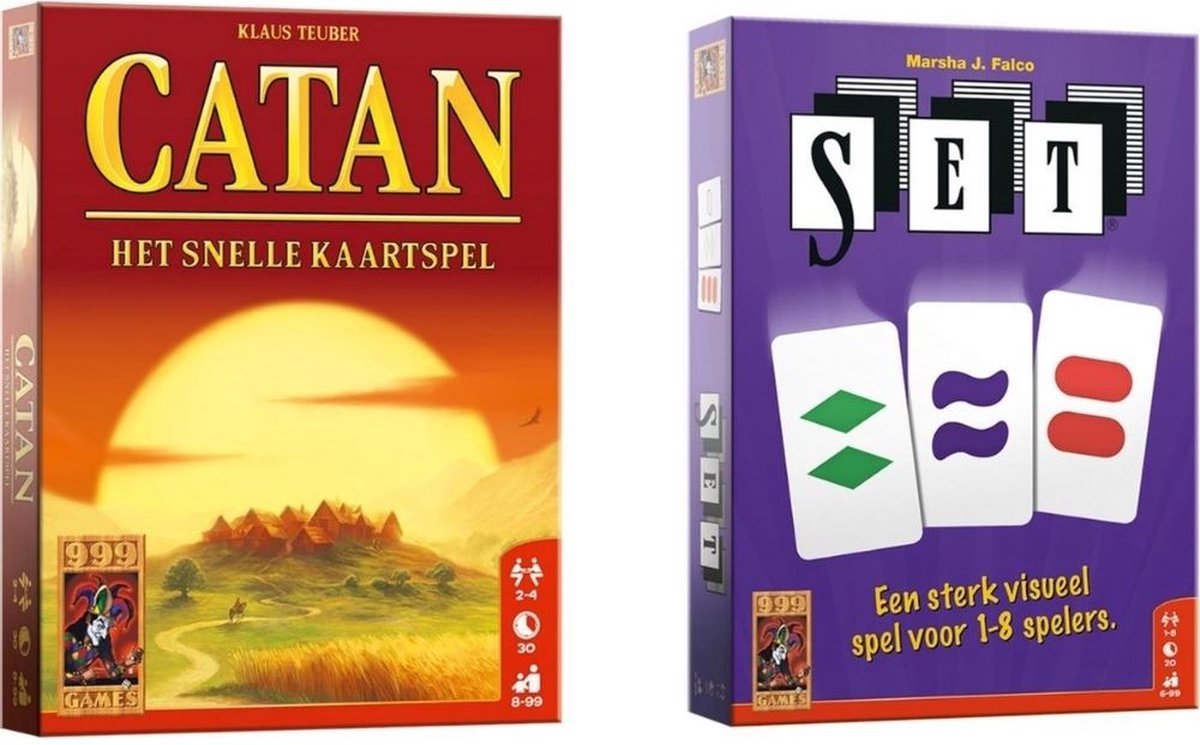 999Games Spellenbundel - Kaartspel - 2 Stuks - Catan: Het Snelle Kaartspel & Set!