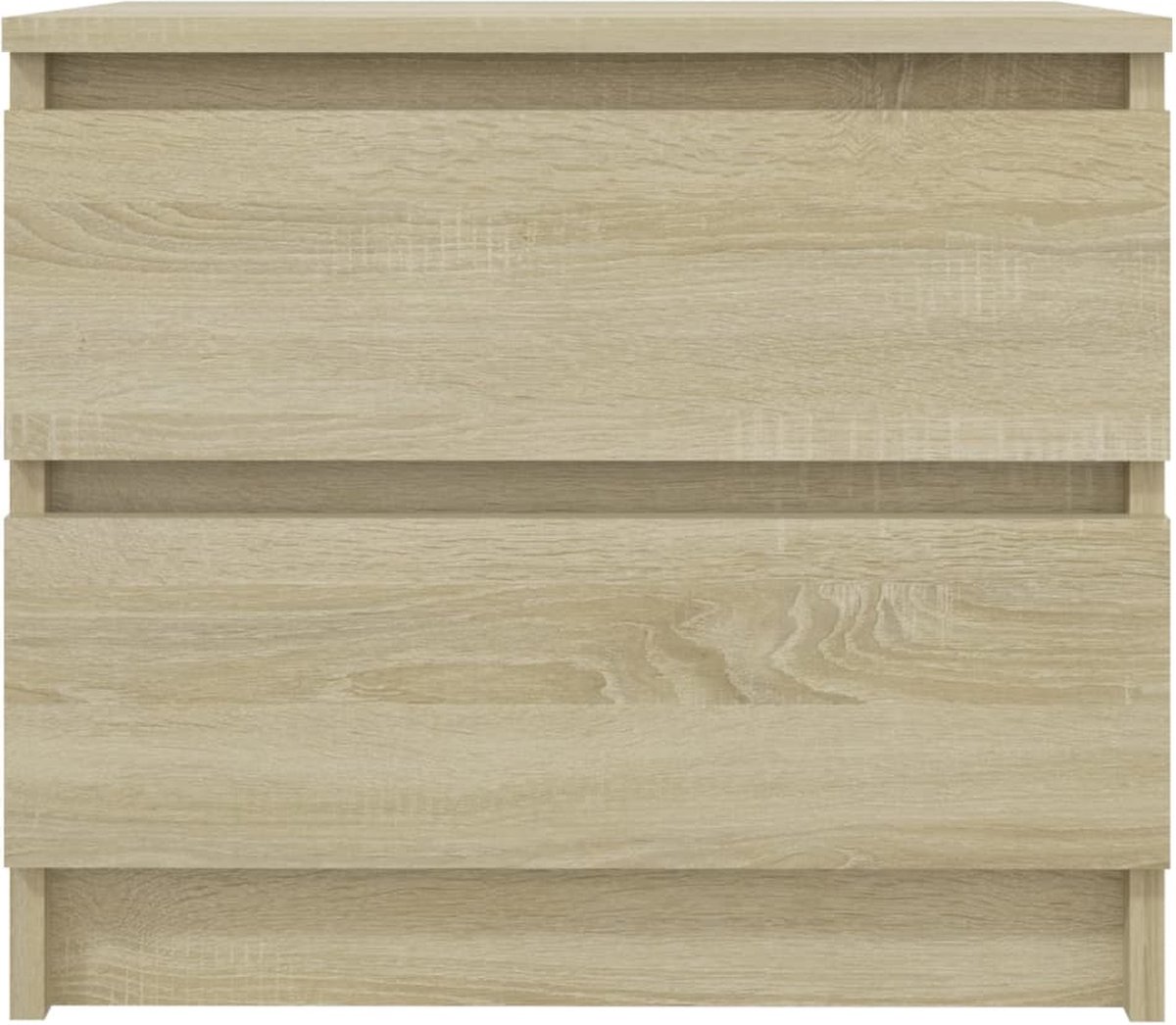 Vidaxl Nachtkastje 50x39x43,5 Cm Spaanplaat Sonoma Eikenkleurig - Bruin