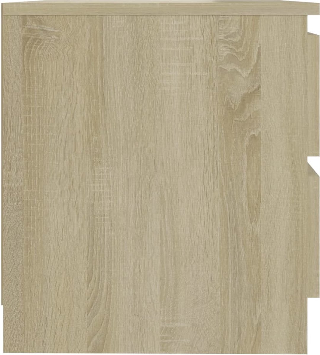 Vidaxl Nachtkastje 50x39x43,5 Cm Spaanplaat Sonoma Eikenkleurig - Bruin
