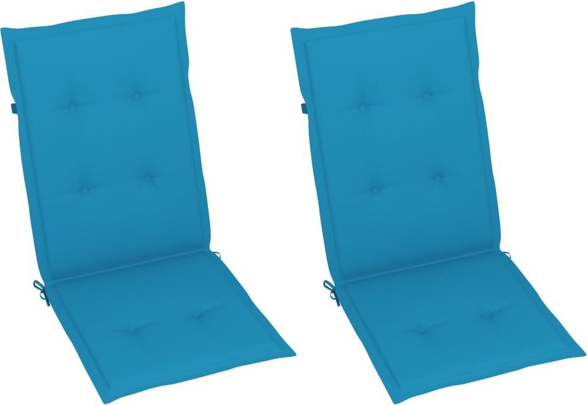 Vidaxl Schommelstoel Met Kussens Massief Acaciahout - Grijs