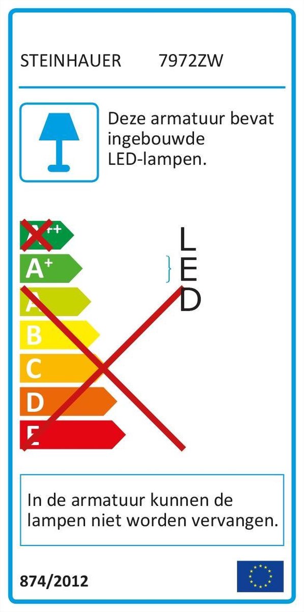 Steinhauer Zenith Vloerlamp - Zwart