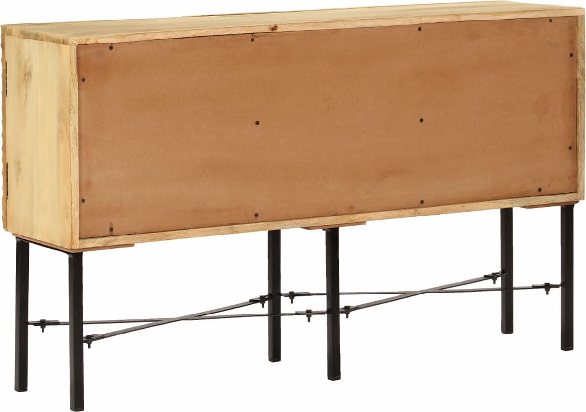 Vidaxl Dressoir 118x30x70 Cm Massief Mangohout - Bruin