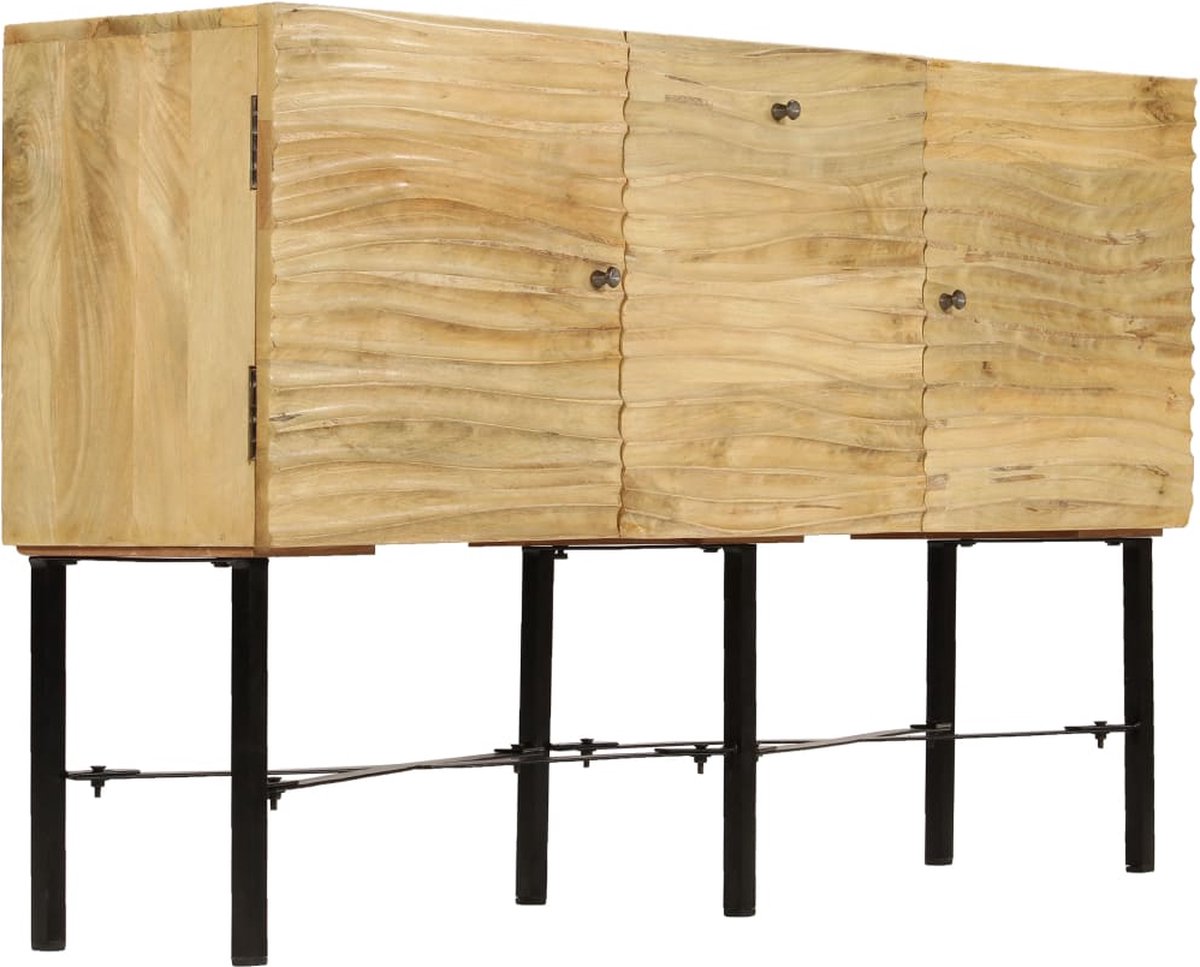 Vidaxl Dressoir 118x30x70 Cm Massief Mangohout - Bruin