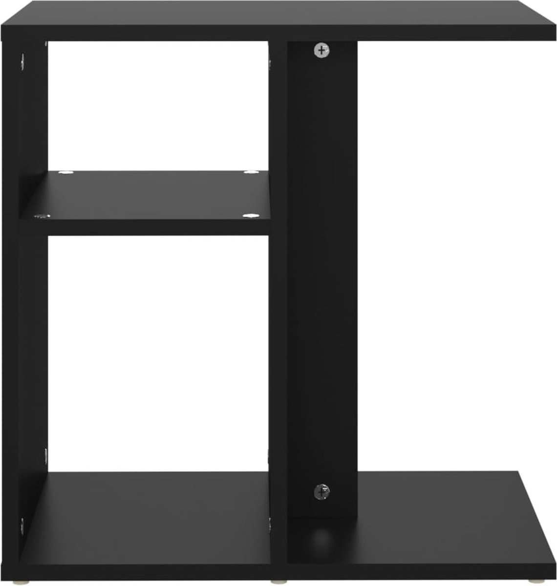 Vidaxl Bijzettafel 50x30x50 Cm Spaanplaat - Negro