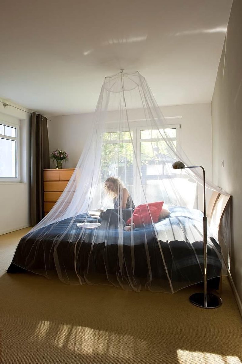 Tesa Klamboe/muskietennet 2-persoons Met Ophanghaak - Klamboes - Wit