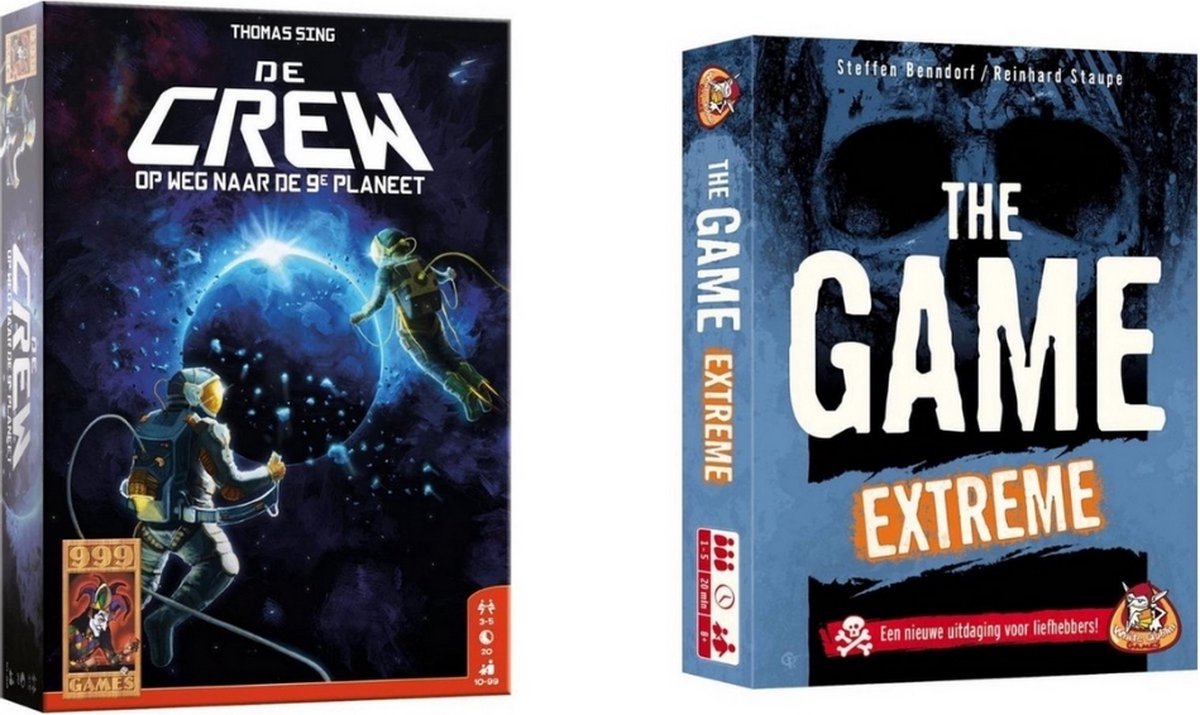 999Games Spellenbundel - Kaartspellen - 2 Stuks - De Crew & The Game Extreme