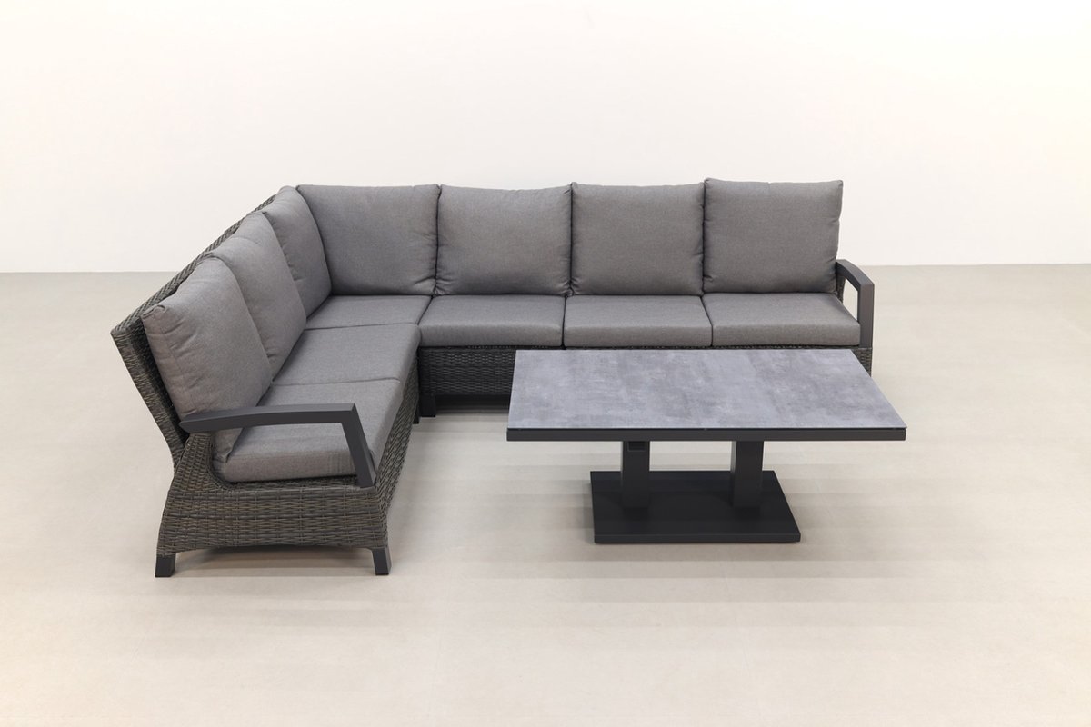 Vdg Darwin/rockford Lounge Dining Set - Antraciet - Grijs