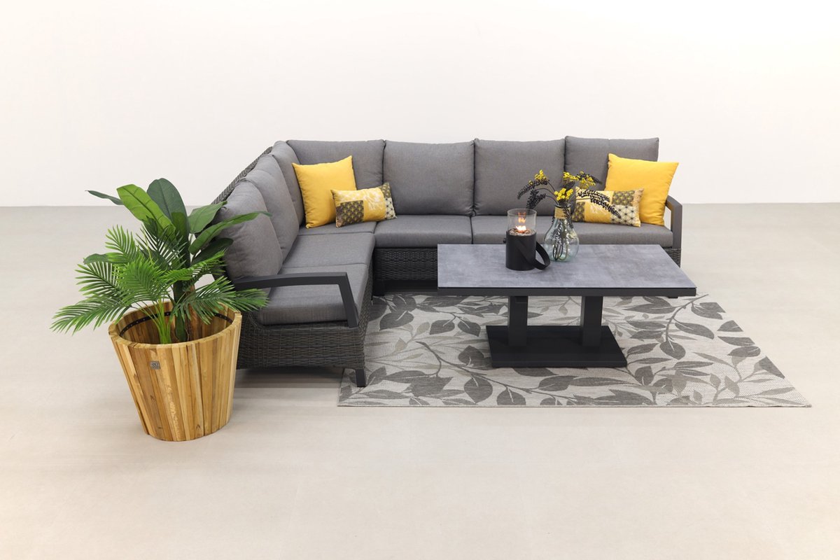 Vdg Darwin/rockford Lounge Dining Set - Antraciet - Grijs