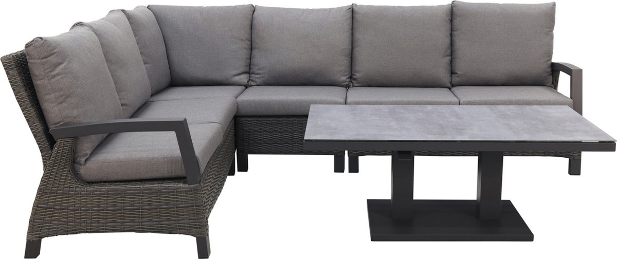 Vdg Darwin/rockford Lounge Dining Set - Antraciet - Grijs