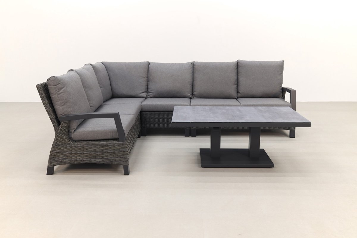 Vdg Darwin/rockford Lounge Dining Set - Antraciet - Grijs