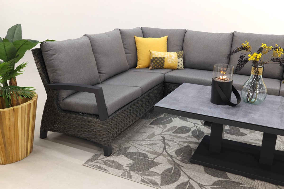 Vdg Darwin/rockford Lounge Dining Set - Antraciet - Grijs