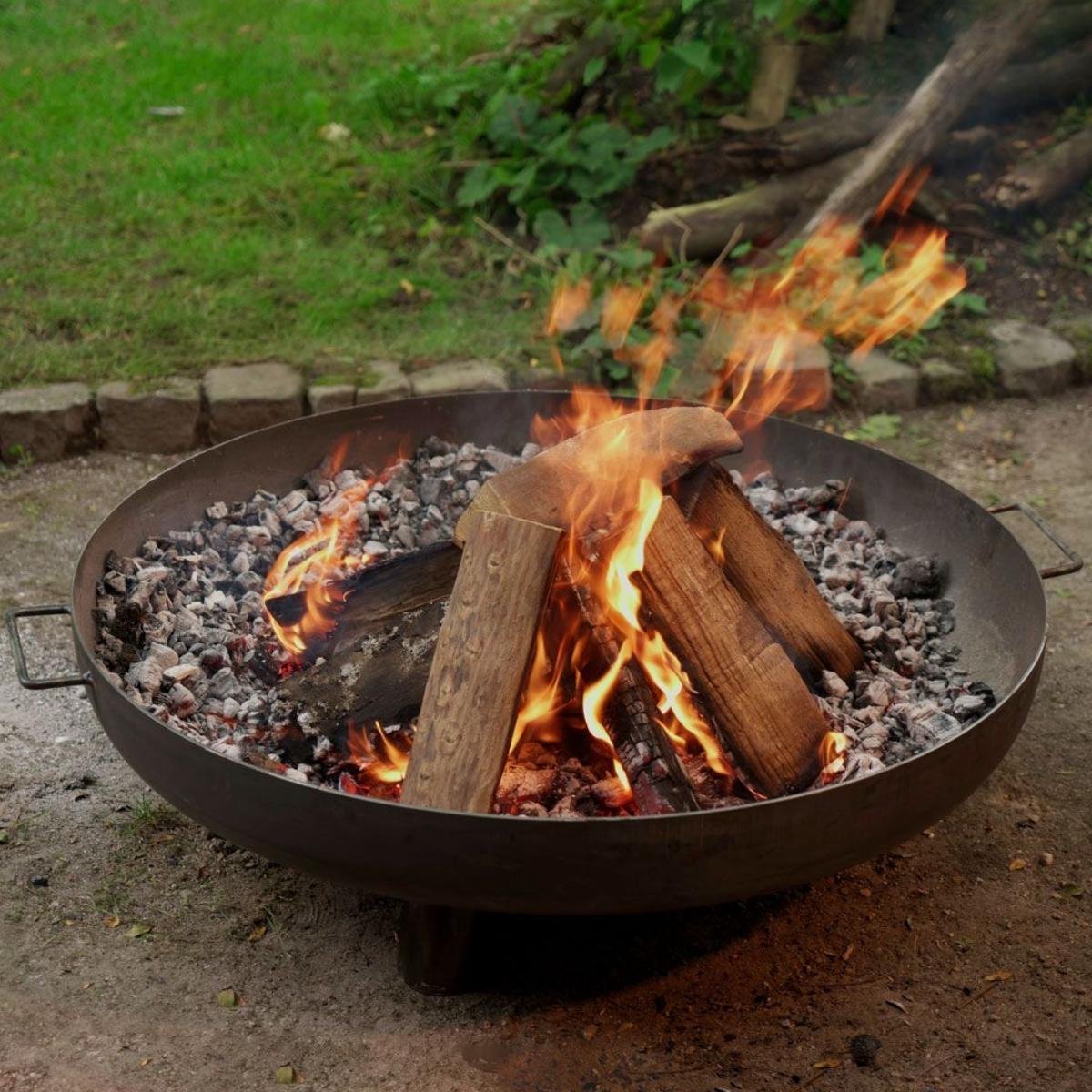 Moodz Vuurschaal Feet & Handle Rvs Ø60 Cm - Silver