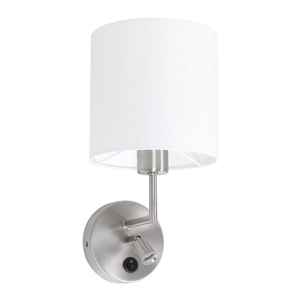 Mexlite Noor Wandlamp Geborsteld Staal - Silver