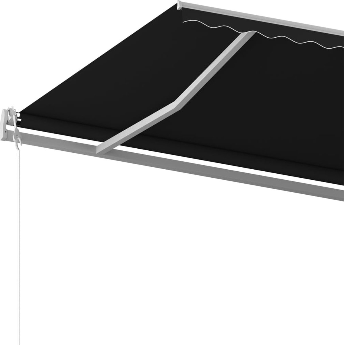Vidaxl Luifel Automatisch Uittrekbaar Met Palen 6x3 M Antracietkleurig