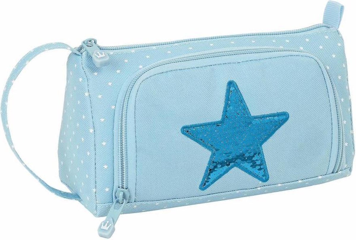 Glowlab Etui Star - 20 X 11 X 8 Cm - Polyester - Blauw