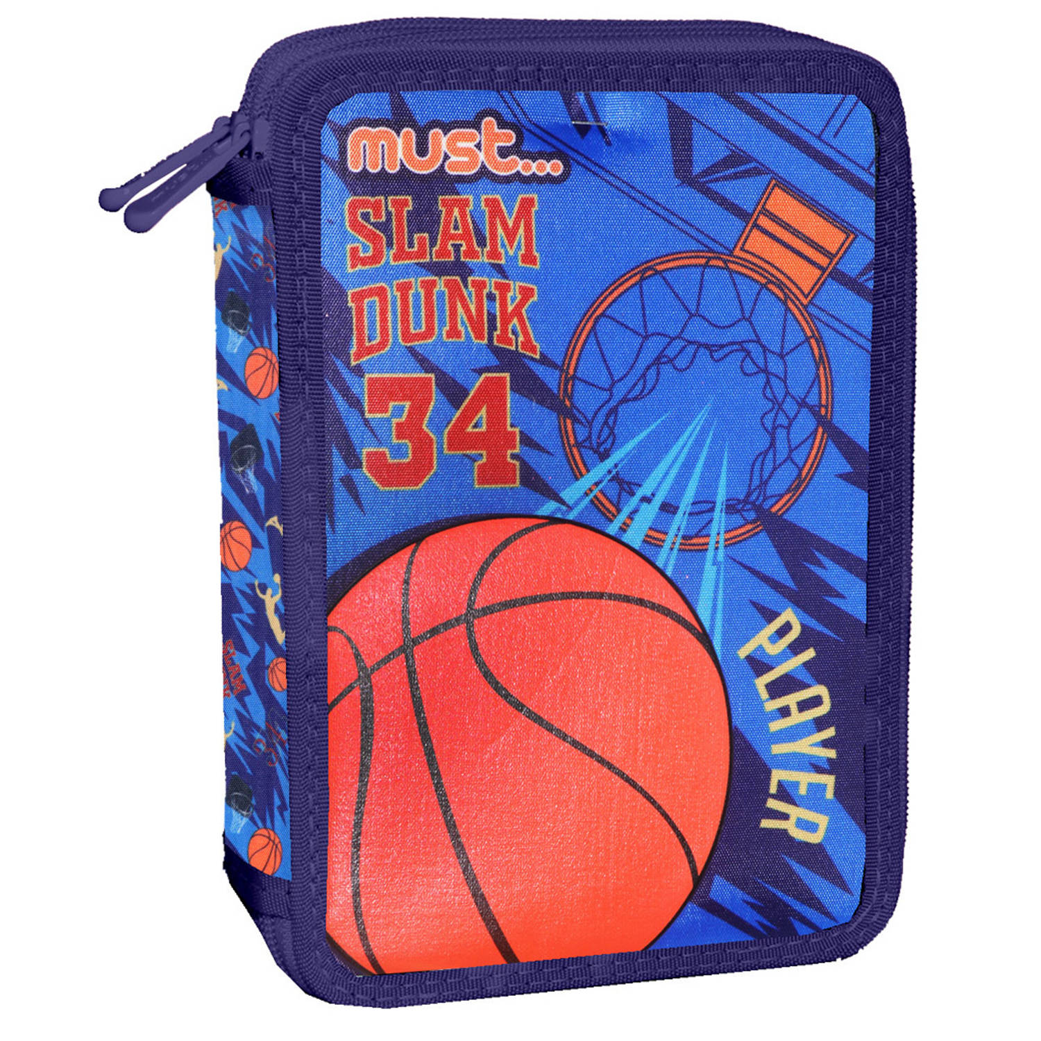 Must Gevuld Etui Slam Dunk - 31 St. - Polyester - Blauw