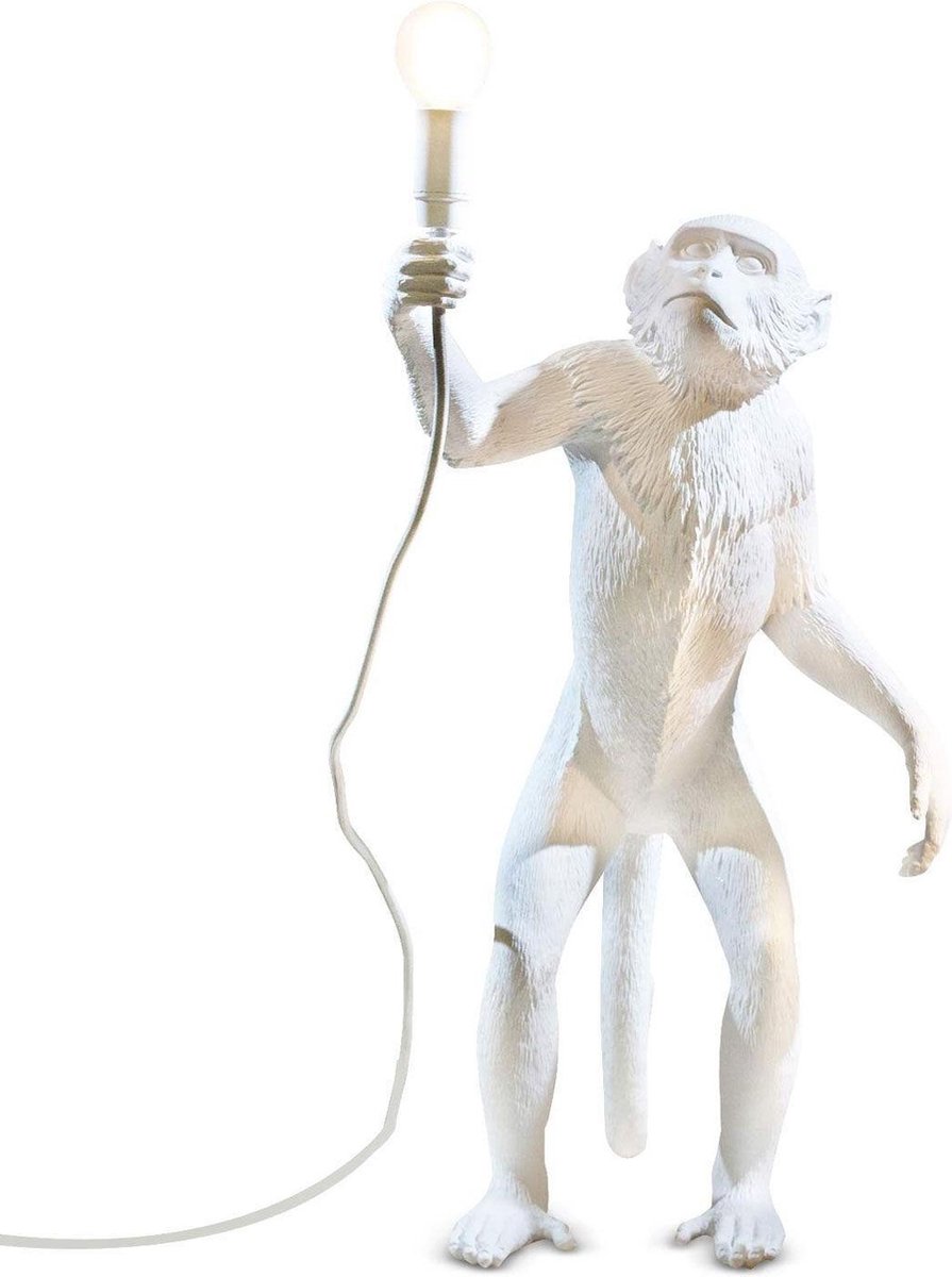 Seletti Monkey Lampresin Standing - Wit