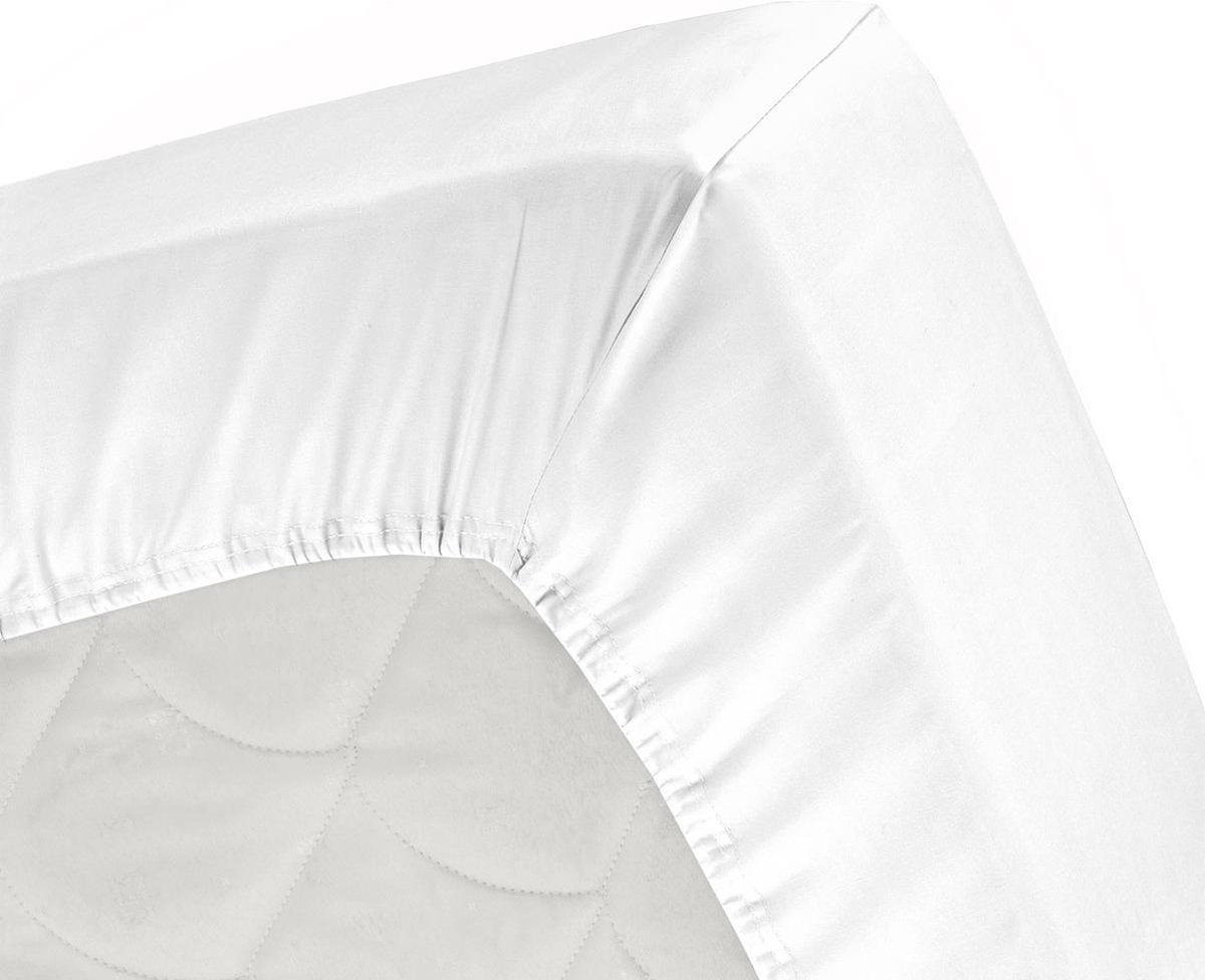 Cinderella Jersey Hoeslaken 160 x 220 cm - Wit