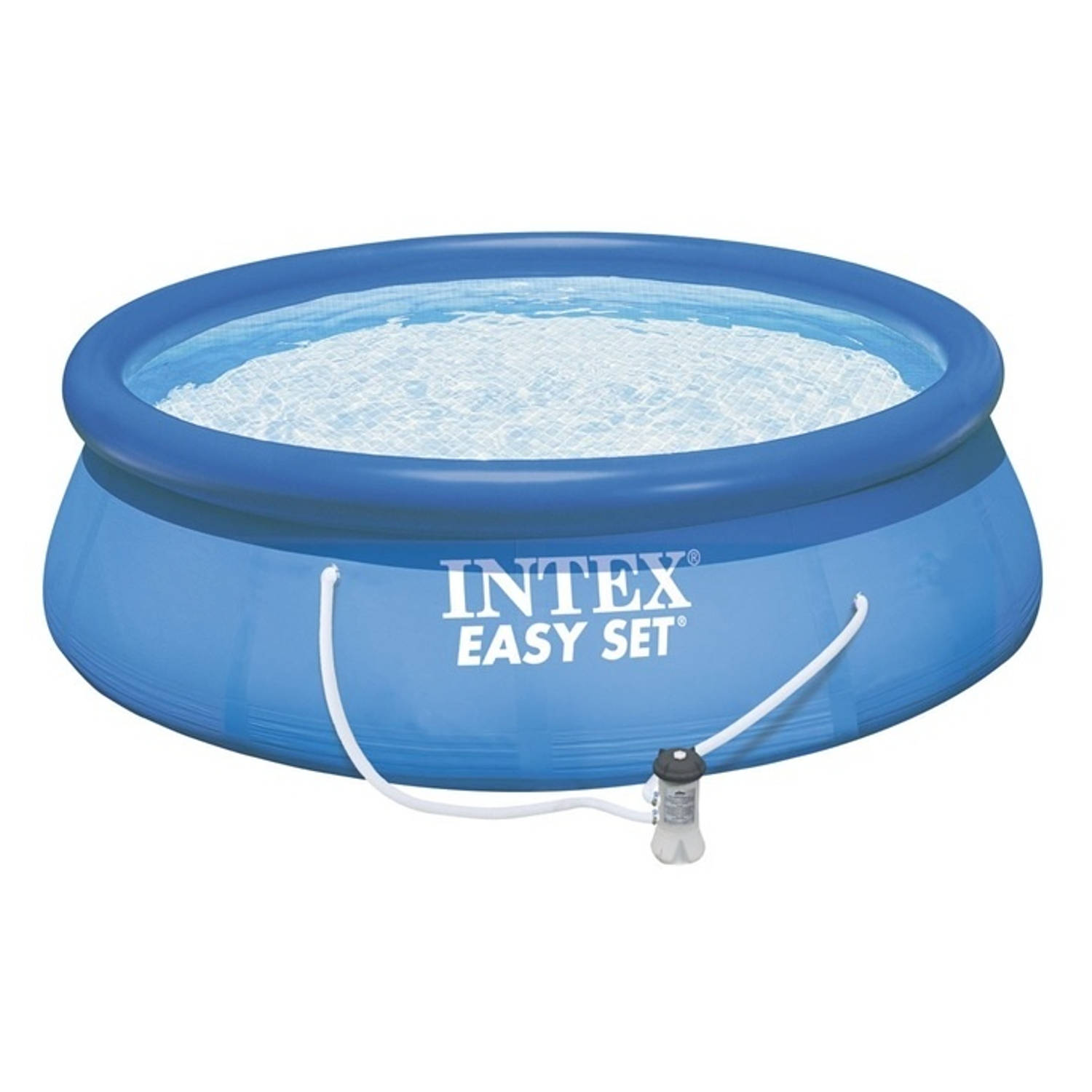 Intex Easy Set Opblaaszwembad Met Filterpomp 305 Cm - Blauw