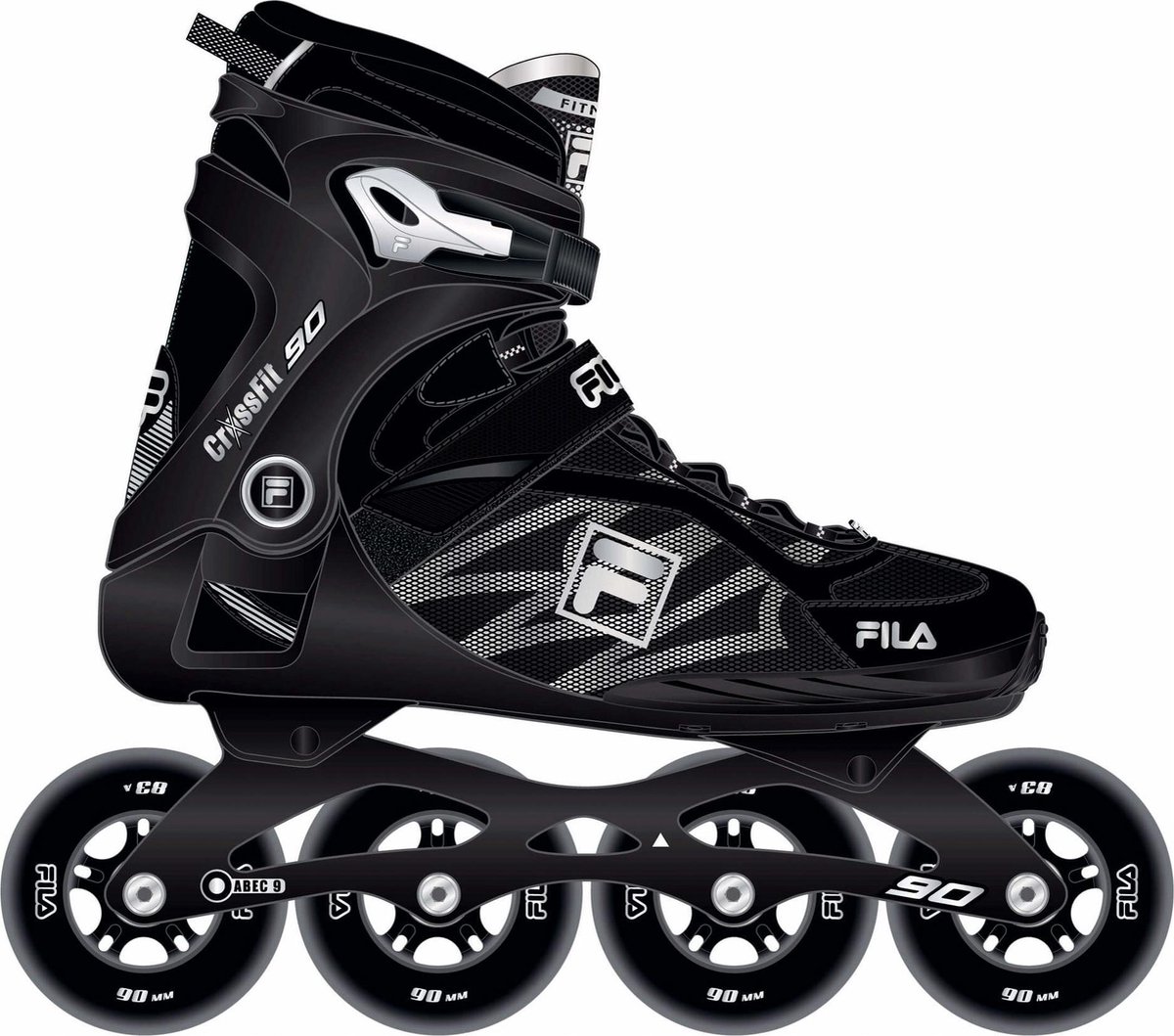 Fila Inlineskates Crossfit 90 Maat 42 - Zwart