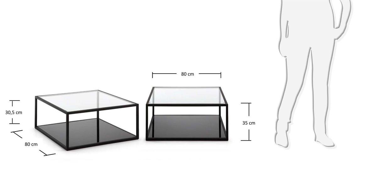 Kave Home Blackhill Salontafel - Zwart