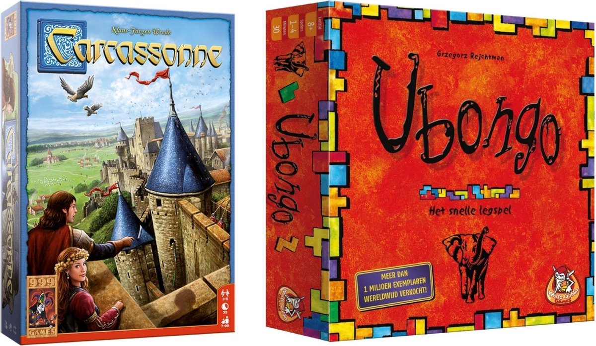 Spellenbundel - Bordspel - 2 Stuks - Carcassonne & Ubongo