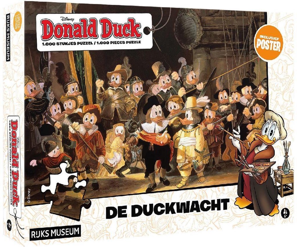 Disney Legpuzzel Donald Duck De Duckwacht Junior 1000 Stukjes