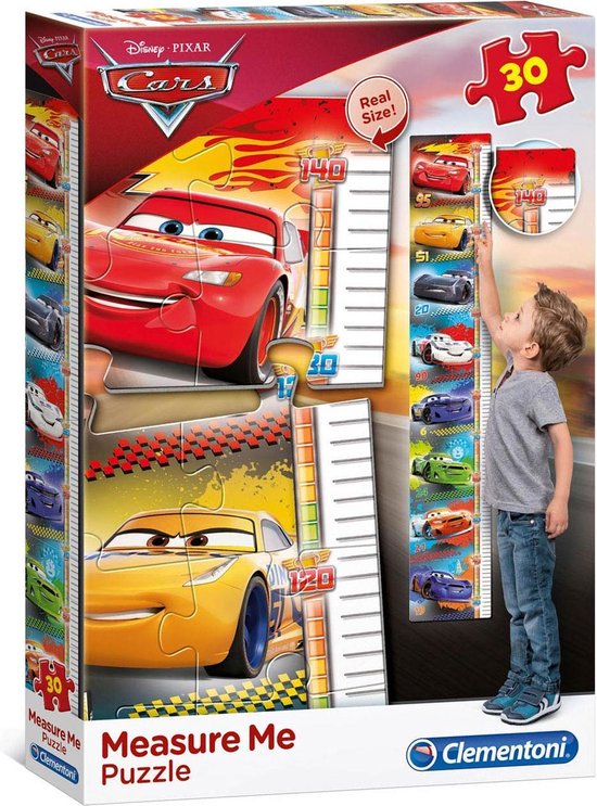 Clementoni Puzzel Meetlat Cars 30 Stukjes