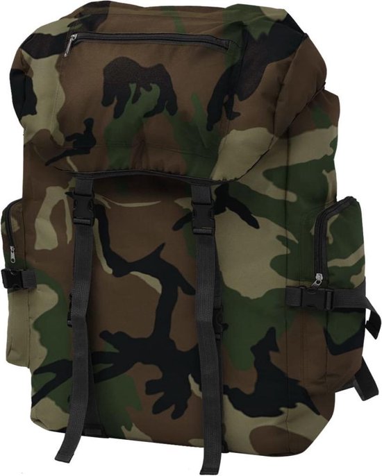 Vidaxl Rugzak Legerstijl 65 L Camouflage - Verde