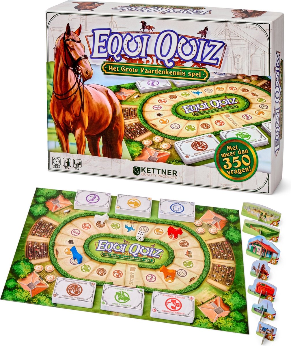 Van der Meulen bordquiz Equi Quiz het grote paardenkennis spel