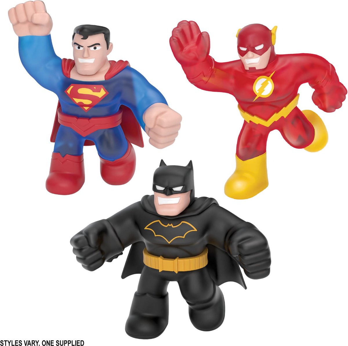 Goo Jit Zu stretchfiguur DC Superman 14,5 x 13,5 cm rubber blauw