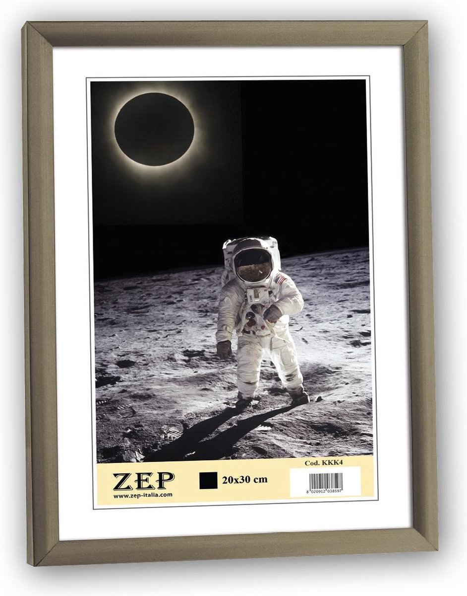 Zep " - Kunststof Fotolijst """"New Easy"""" - Donker Zilver Voor Foto 50x70 - Kk8"