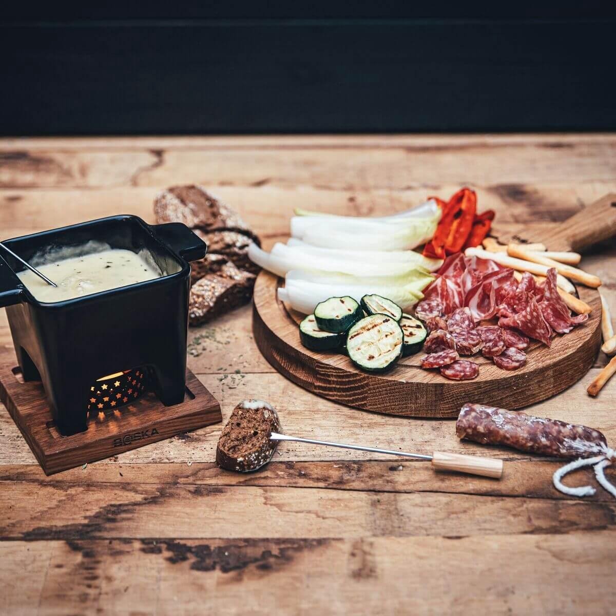 Boska Tapas Fondue Nero L - Fondueset 600 Ml - Zwart