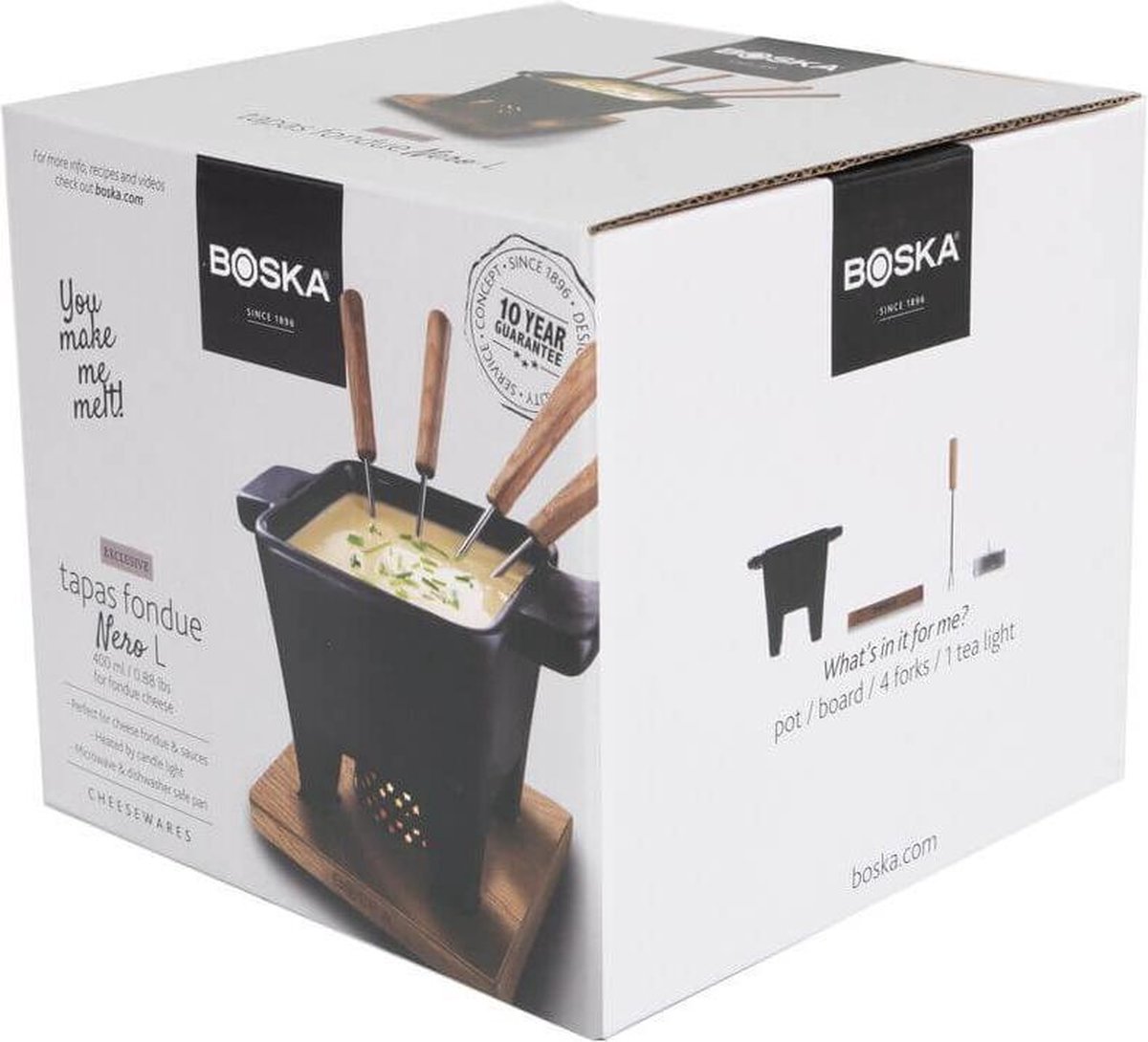 Boska Tapas Fondue Nero L - Fondueset 600 Ml - Zwart